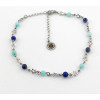 CHEVILLÈRE AMAZONITE LAPIS LAZULI & ÉTOILES