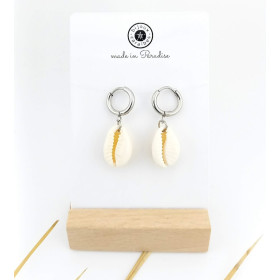 BOUCLES D'OREILLES MINI CREOLES ACIER CAURI