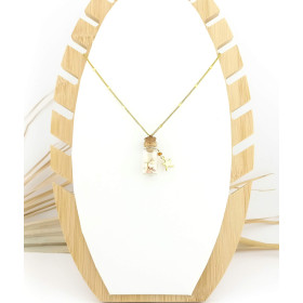 COLLIER BOUTEILLE A LA MER "LOVE"