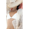 COLLIER  CAURI MIYUKI BLANC ET DORE