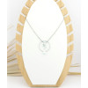 COLLIER CERCLE COQUILLAGE & AMAZONITE