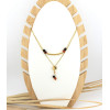COLLIER DOUBLE COCOTIER AMBRE