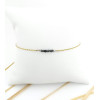 BRACELET 7 DIAMANTS BRUTS NOIRS