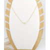 COLLIER ACIER DORE & NACRE