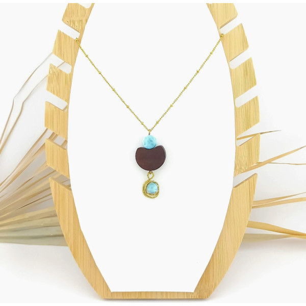 COLLIER LARIMAR 10.5mm & 7.5mm