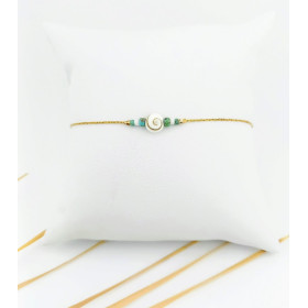 BRACELET DORE OEIL DE SAINTE LUCIE