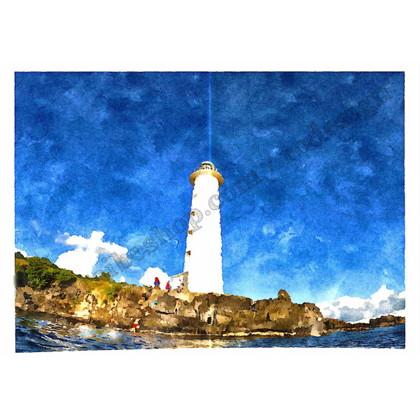 CARTE AQUARELLE "LE PHARE"