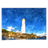 CARTE AQUARELLE "LE PHARE"