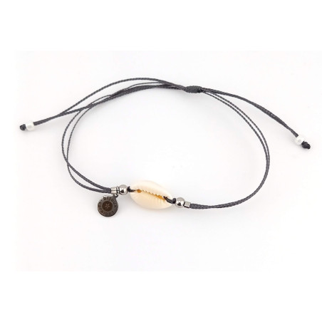 BRACELET CORDON CAURI  PERLES