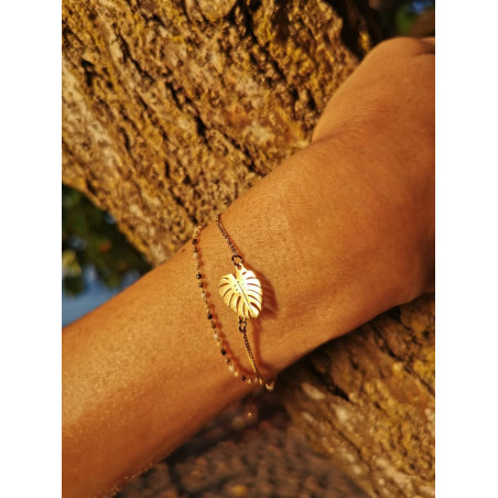 BRACELET DOUBLE MONSTÉRA